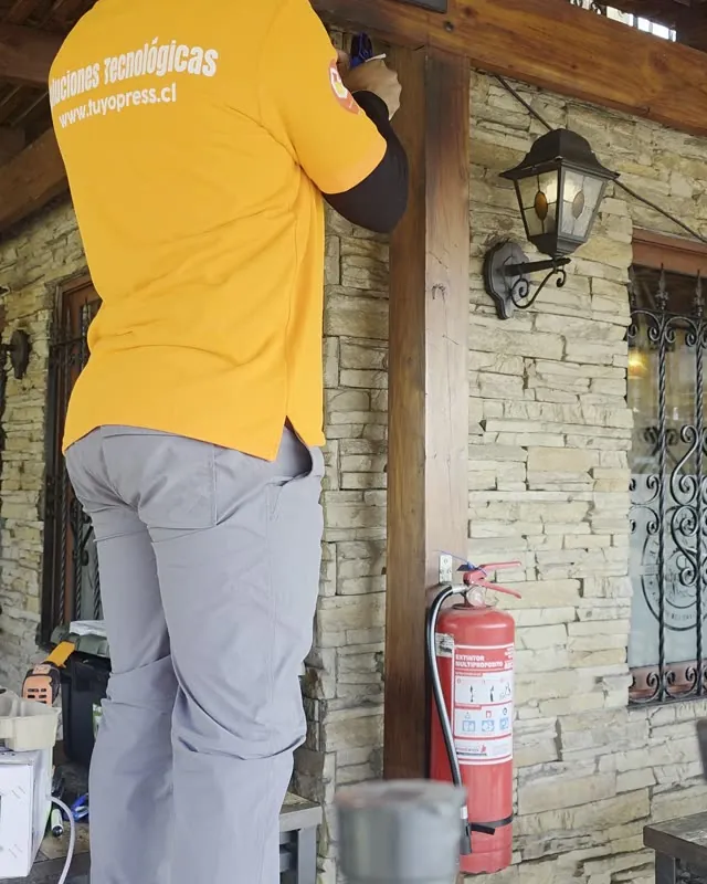 Instalación en la terraza