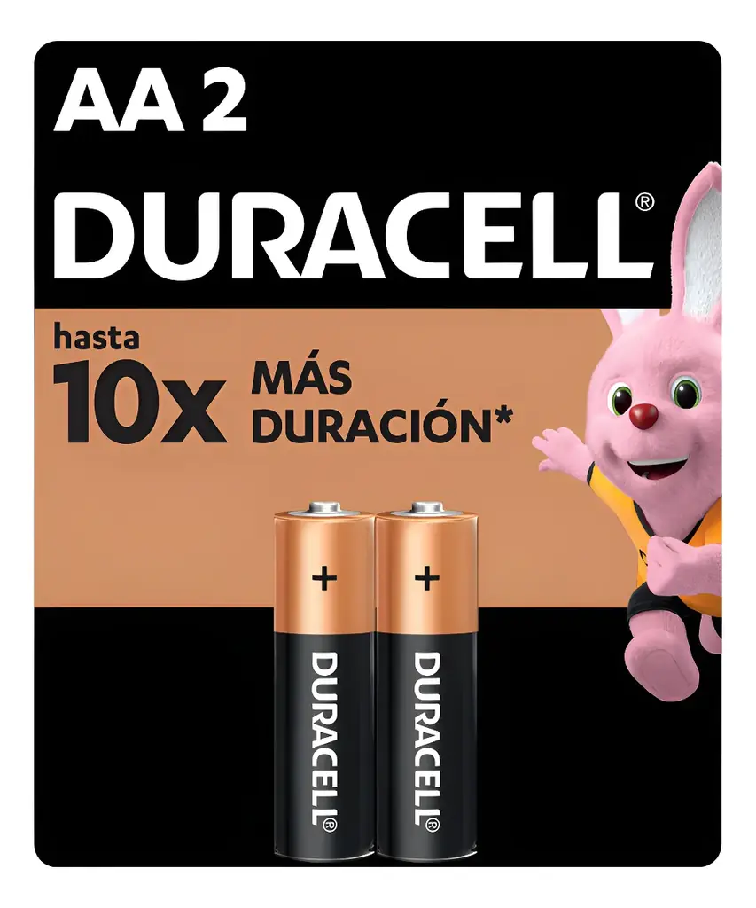 [BE-DUR-AA1-12PK-ALK] Pilas Duracell AA Alcalinas Coppertop Pack 2 Unidades