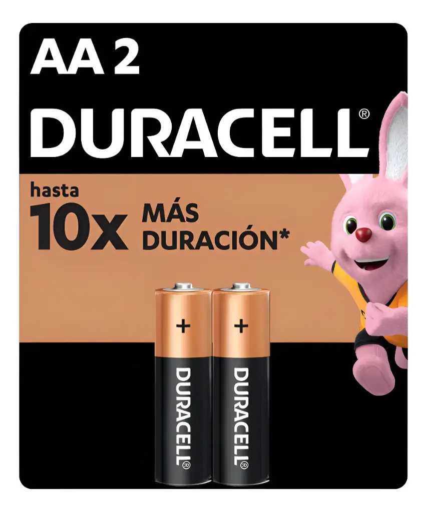 [BE-DUR-AA1-12PK-ALK] Pilas Duracell AA Alcalinas Coppertop Pack 2 Unidades