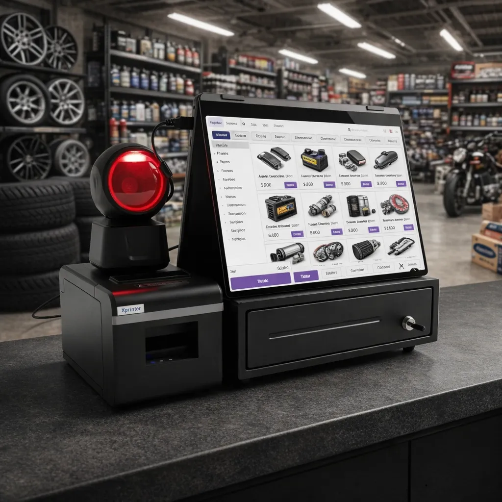 Set Punto De Venta E Inventario Autopartes y Motorepuestos | Pc, Impresora, Lector, Gaveta Dinero, Papel Térmico | Licencia De Por Vida. 