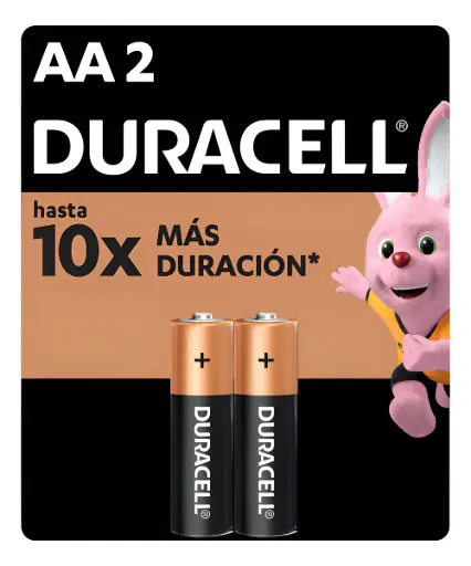 [BE-DUR-AA1-12PK-ALK] Pilas Duracell AA Alcalinas Coppertop Pack 2 Unidades